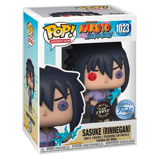 Funko Pop Naruto Shippuden Sasuke Uchiha Rinnegan w/Chidori Chase Figura (AAA Anime Exlcusive)
