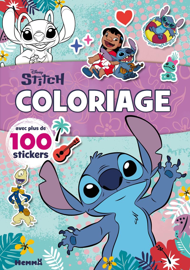 Disney Stitch: Coloriage avec plus de 100 stickers