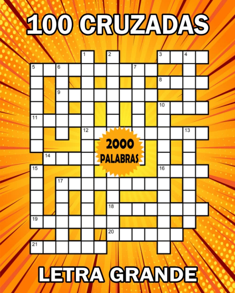 Libro: Cruzadas Letra grande: 100 cruzadas pasatiempos adultos - libro de pasatiempos para adultos