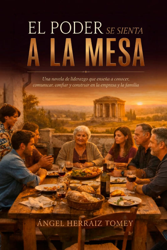 El poder se sienta a la mesa: Una novela que enseña a conocer, comunicar, confiar y construir en la empresa y la familia