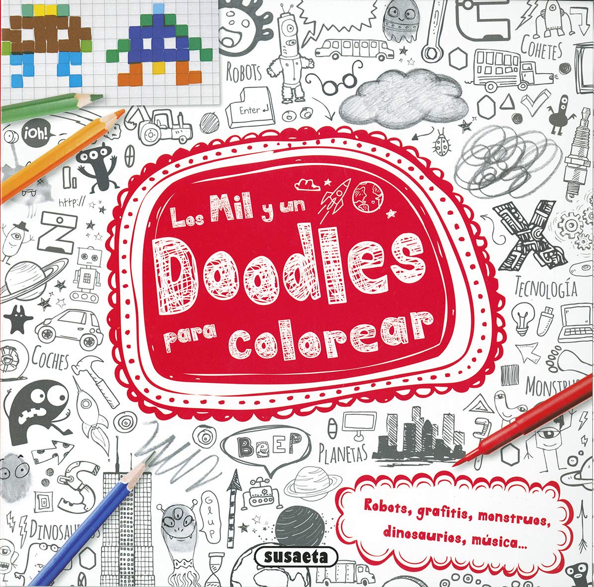 Libro: Los mil y un doodles para colorear