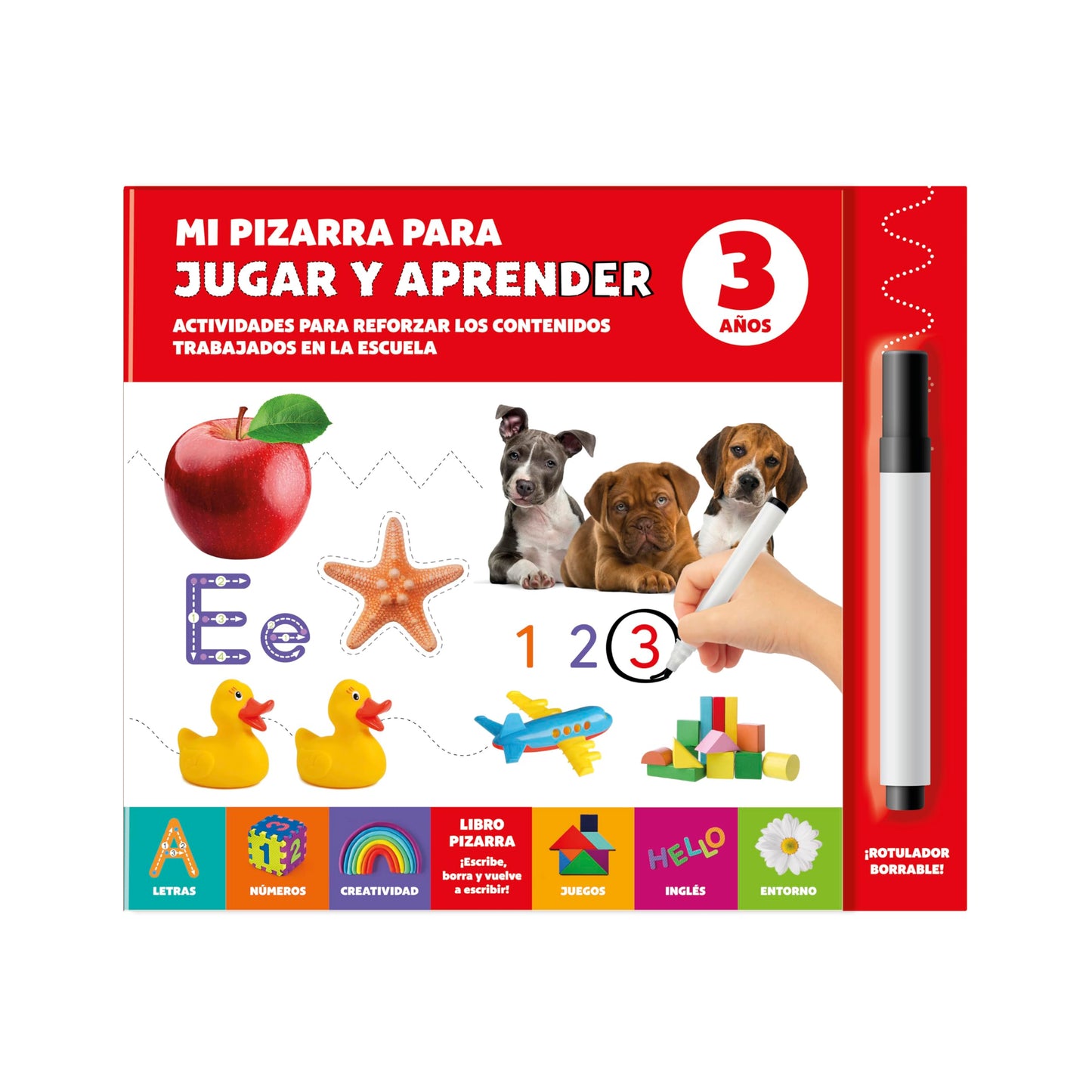 Libro: MI PIZARRA PARA JUGAR Y APRENDER 3 AÑOS