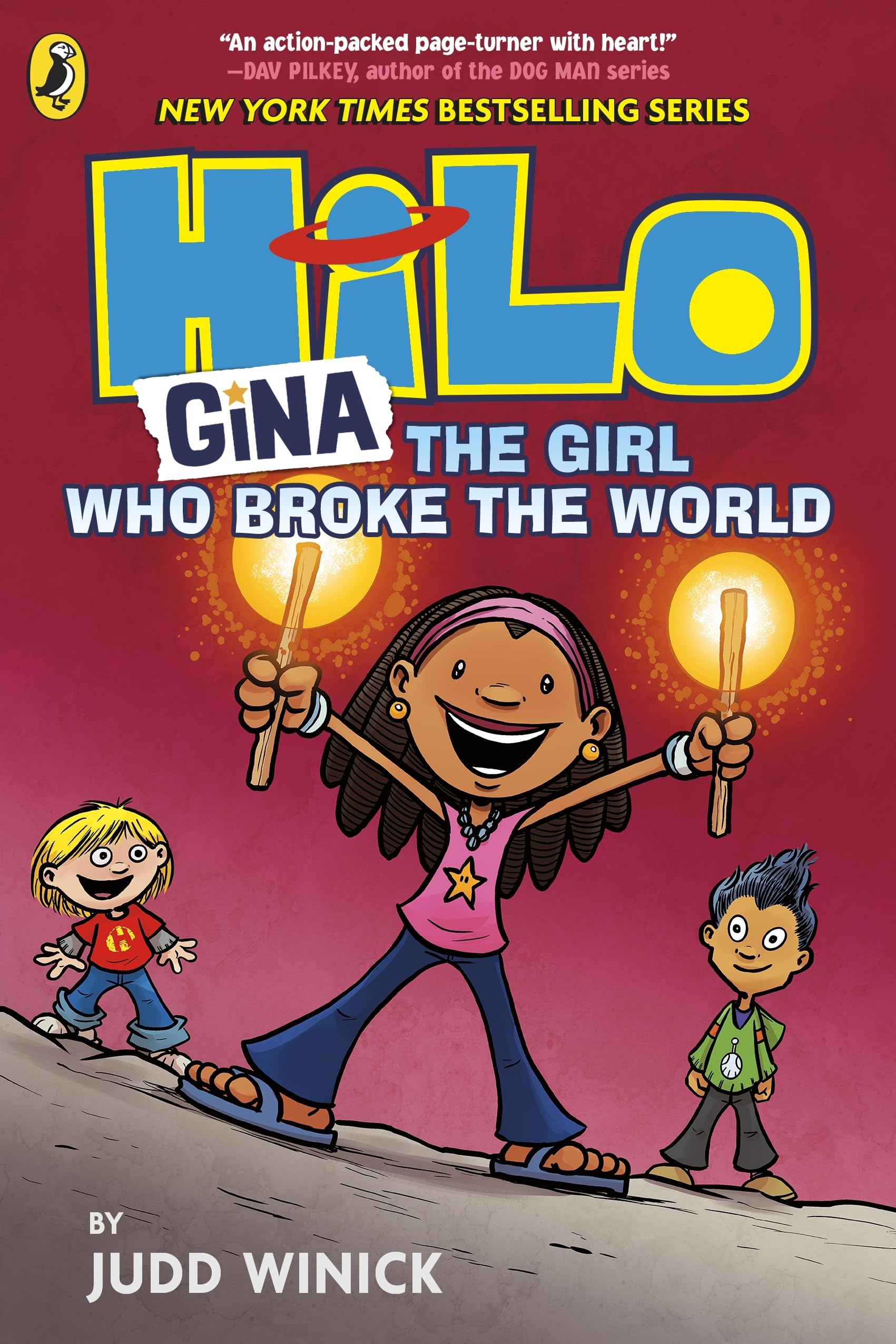 Libro: Puffin Hilo Gina The Girl Who Broke the World.