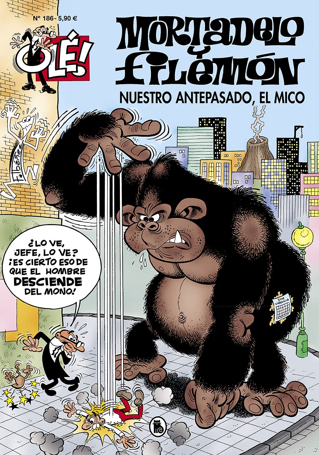 Mortadelo y Filemón. Nuestro antepasado, el mico (Olé! Mortadelo 186) (Bruguera Clásica)