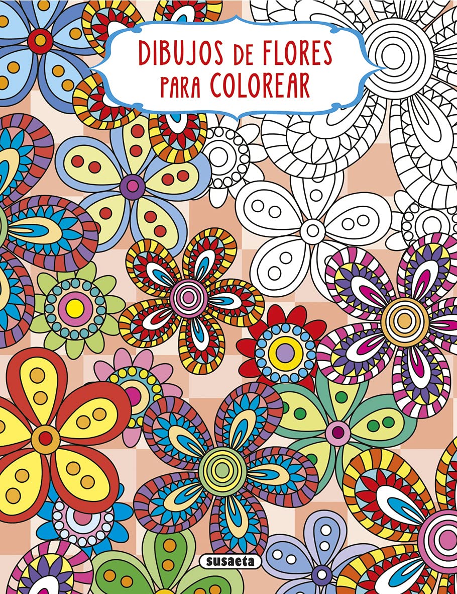 Libro: Dibujos de flores para colorear - 3