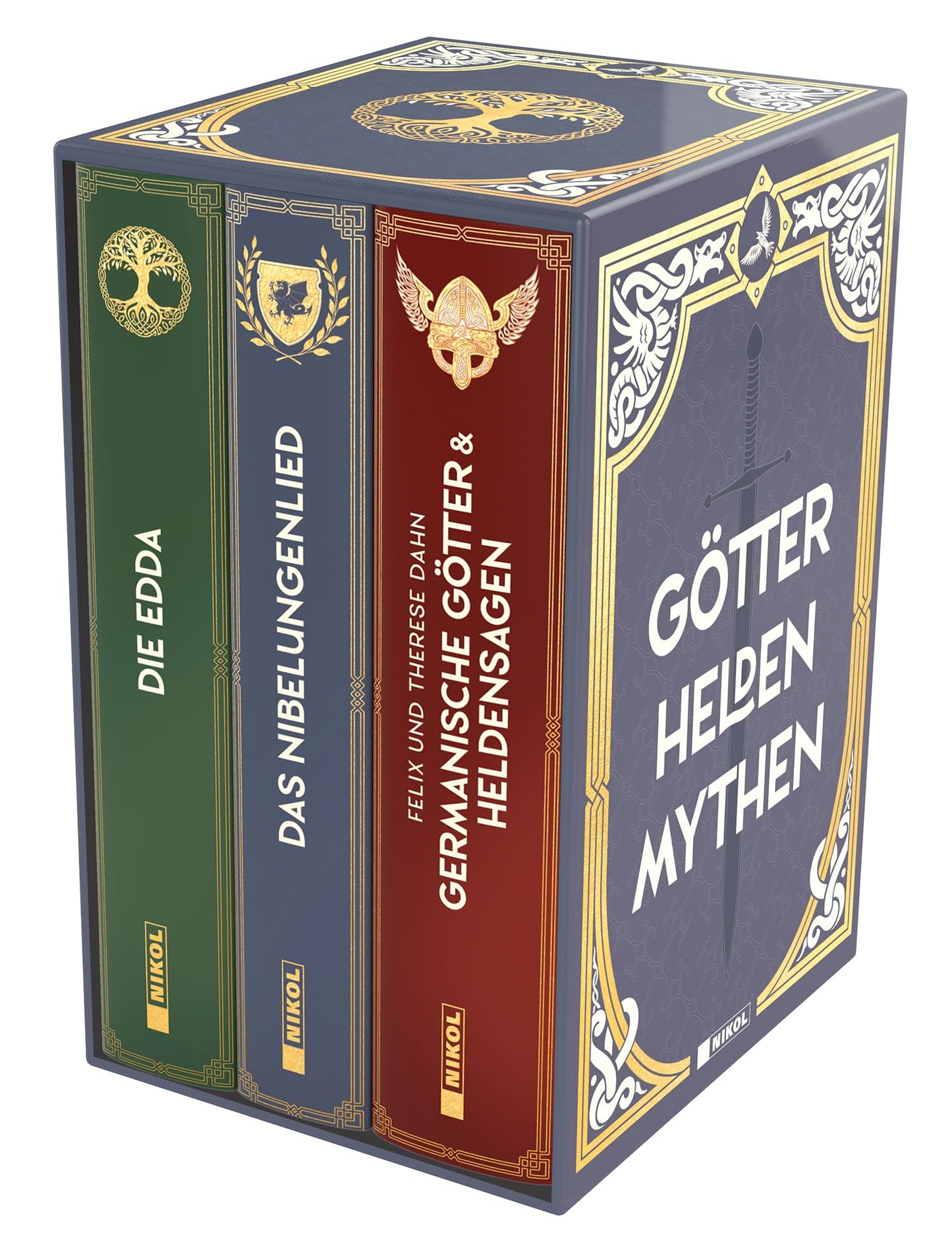 Libro: Götter - Helden - Mythen: 3 Bände im Schuber