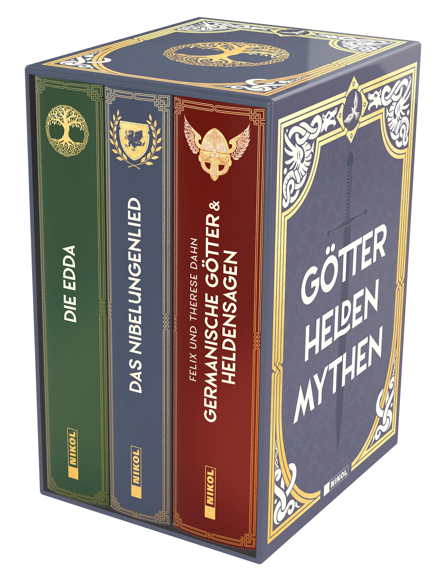Libro: Götter - Helden - Mythen: 3 Bände im Schuber