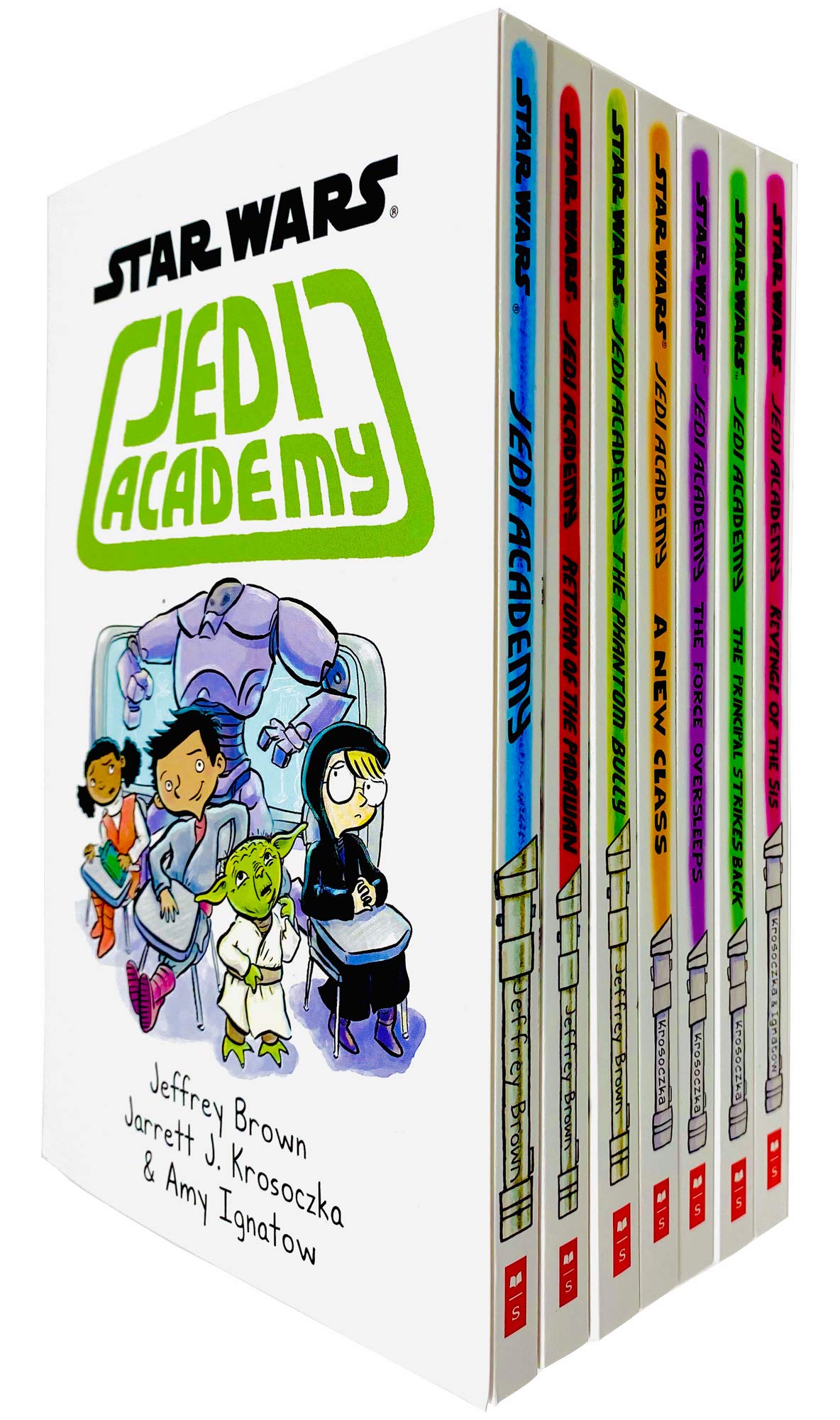 Libro: Star Wars Jedi Academy Series 7 Books Collection Set (Books 1 - 7) by Jeffrey Brown (Jedi Academy, Phantom Bully, New Class, Force Oversleeps, Revenge of the Sis & MORE!)