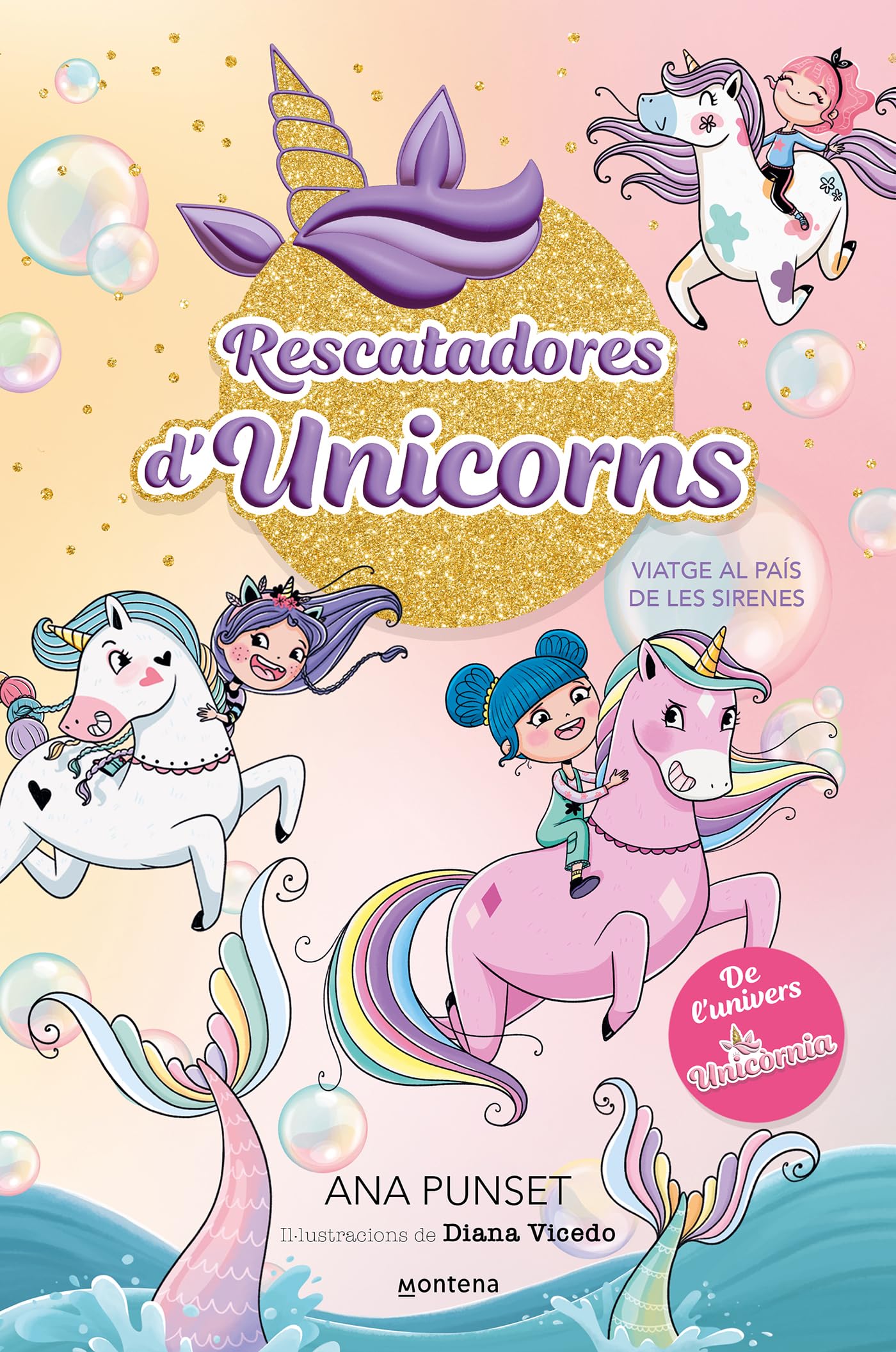 Libro: Rescatadores d'Unicorns 1 - Viatge al país de les sirenes: Un llibre màgic, de l'univers Unicòrnia, amb purpurina a la coberta!