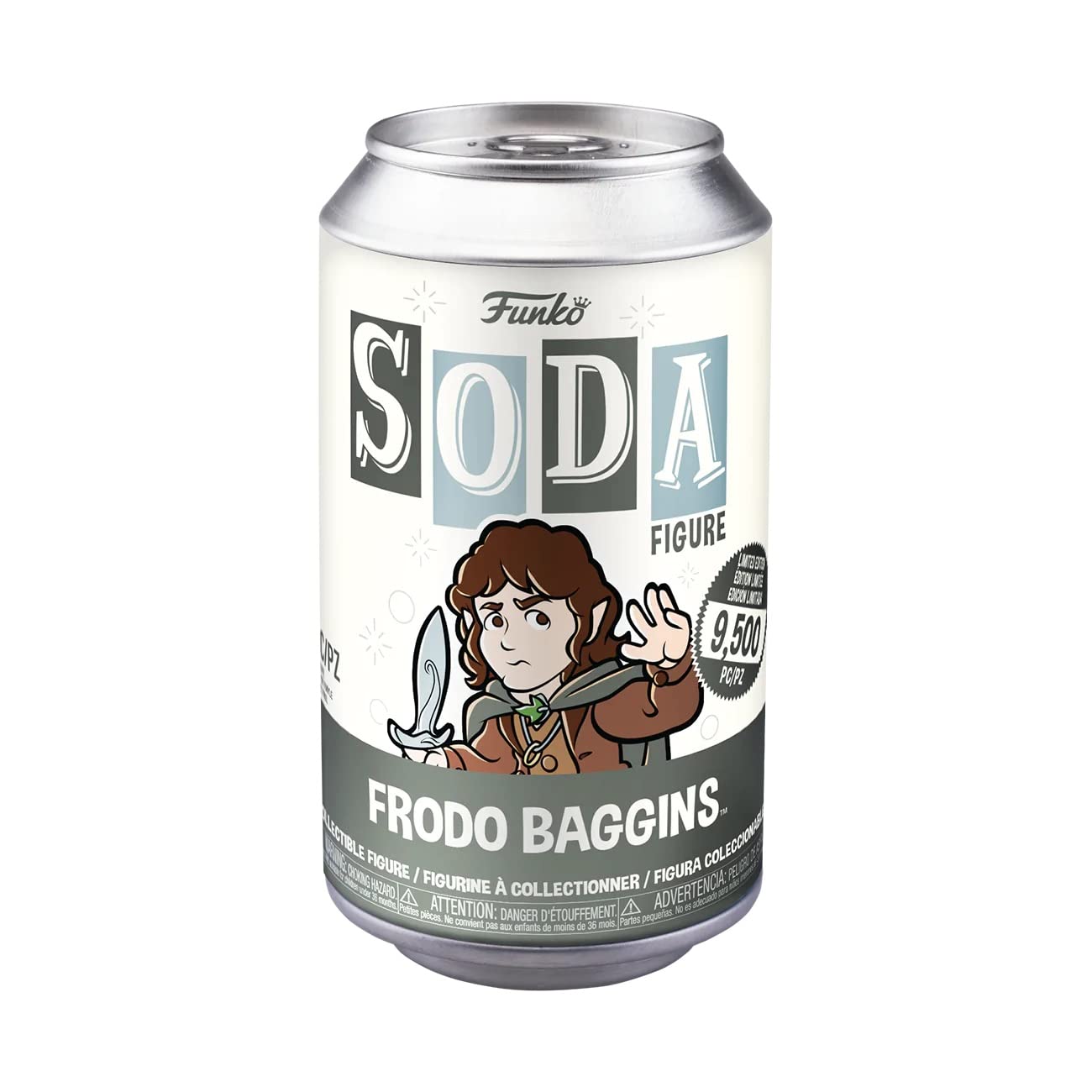 Funko Pop! Soda: Lord of The Rings Frodo Baggins 4.25" Figura in a Can