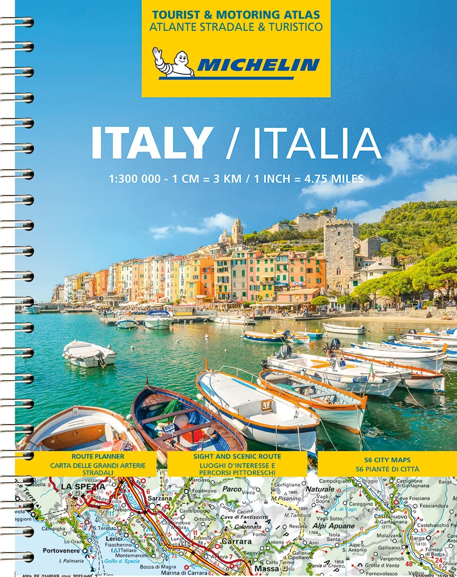 Libro: Italy. Atlas routier et touristique. Ediz. a spirale: Maßstab 1:300.000; Auflage 2024 (Atlas De Carreteras)