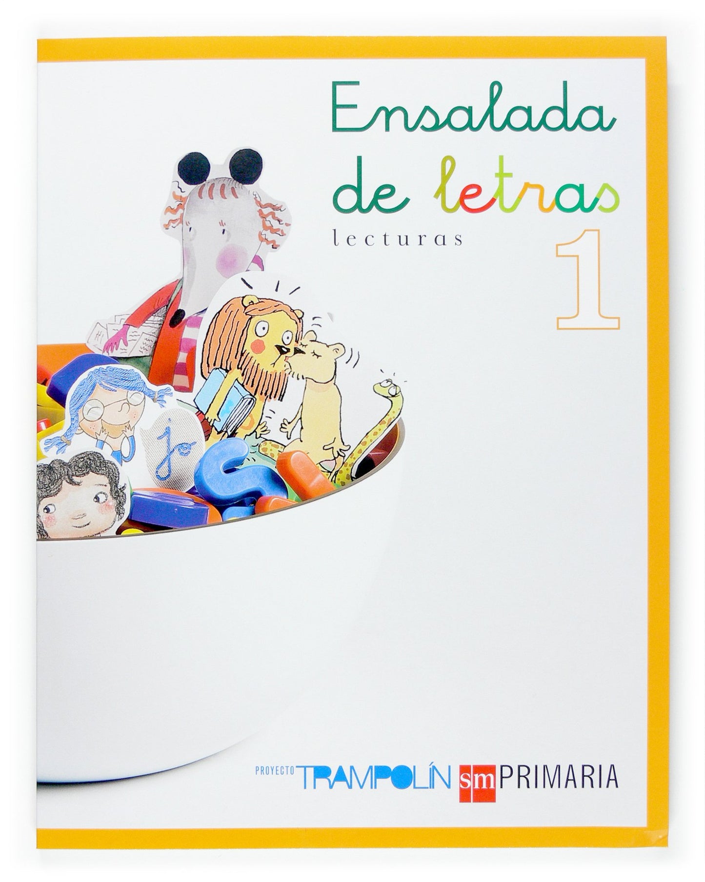 Libro: Lecturas. Ensalada de letras. 1 Primaria. Trampolín