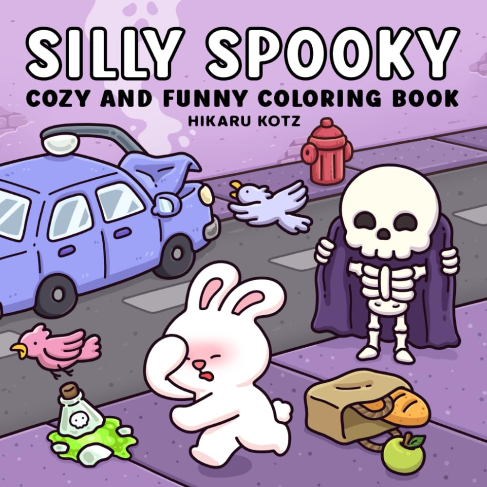 Libro: Silly Spooky: Cozy and Funny Coloring Book for Adults and Teens (Silly Funny Coloring Book)
