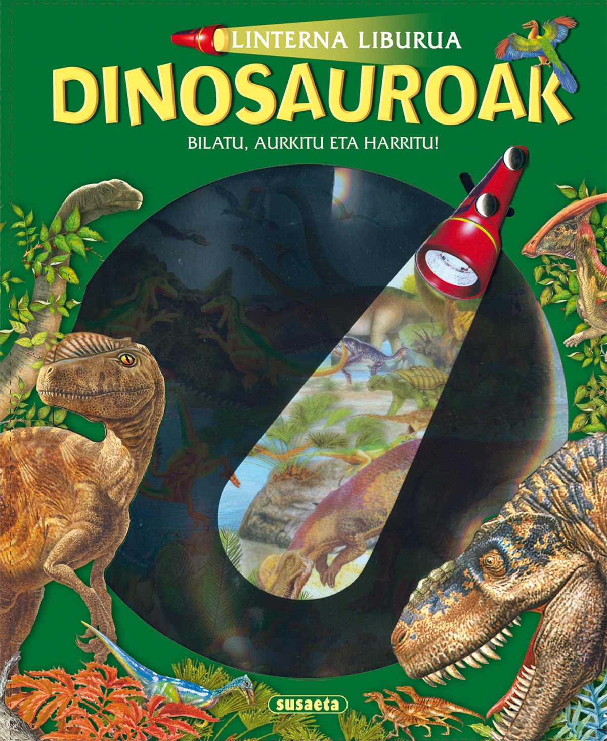Libro: Dinosauroak (Linterna liburua)