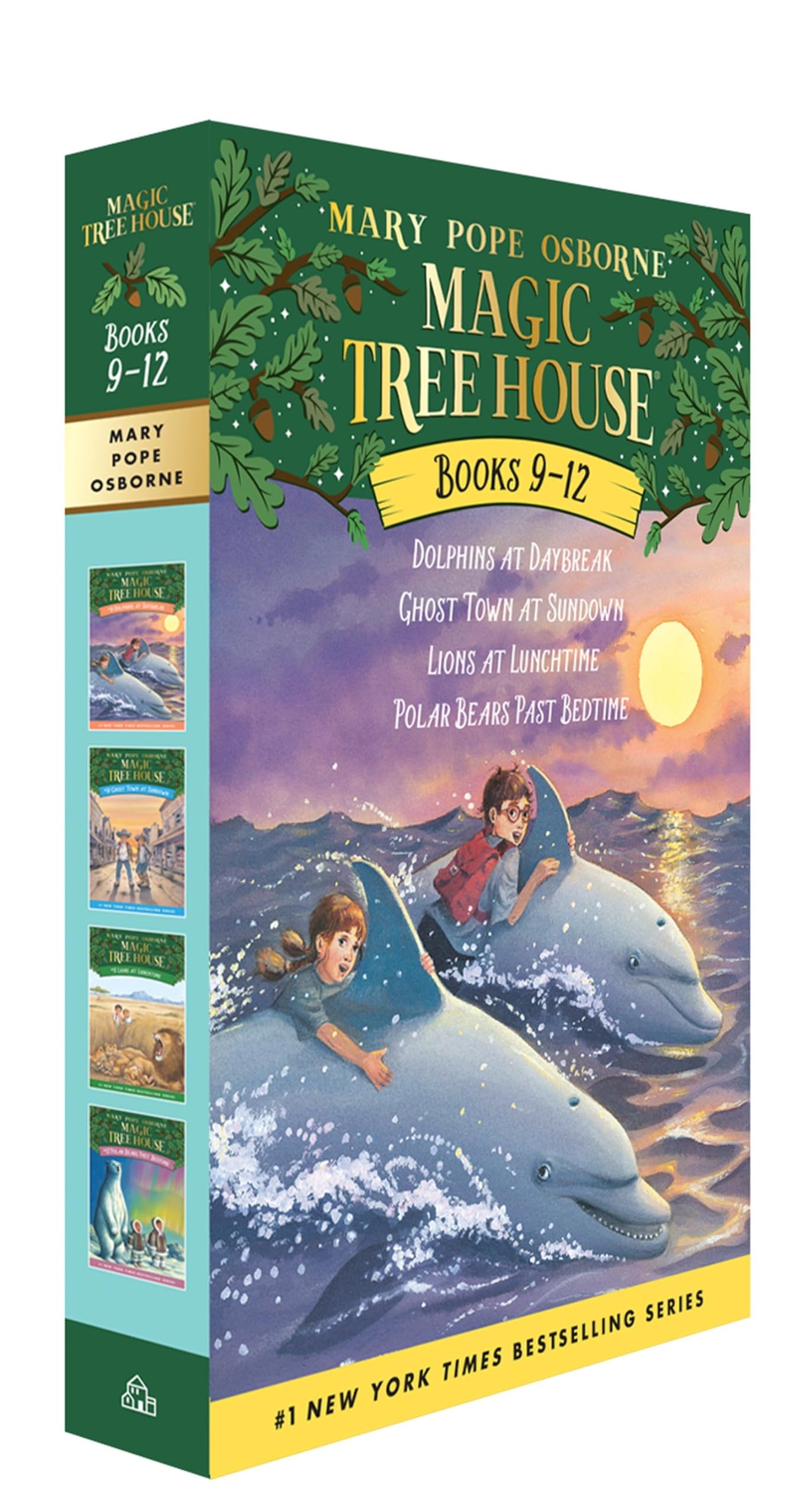 Libro: Magic Tree House Volumes 9-12 Boxed Set: Dolphins at Daybreak; Ghost Town at Sundown; Lions at Lunchtime; Polar Bears Past Bedtime
