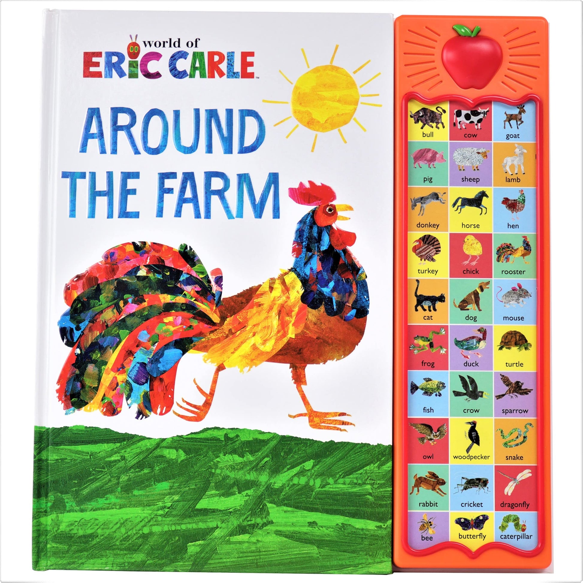 Libro: World of Eric Carle, Around the Farm 30-Button Animal Sound Book - Great for First Words - PI Kids