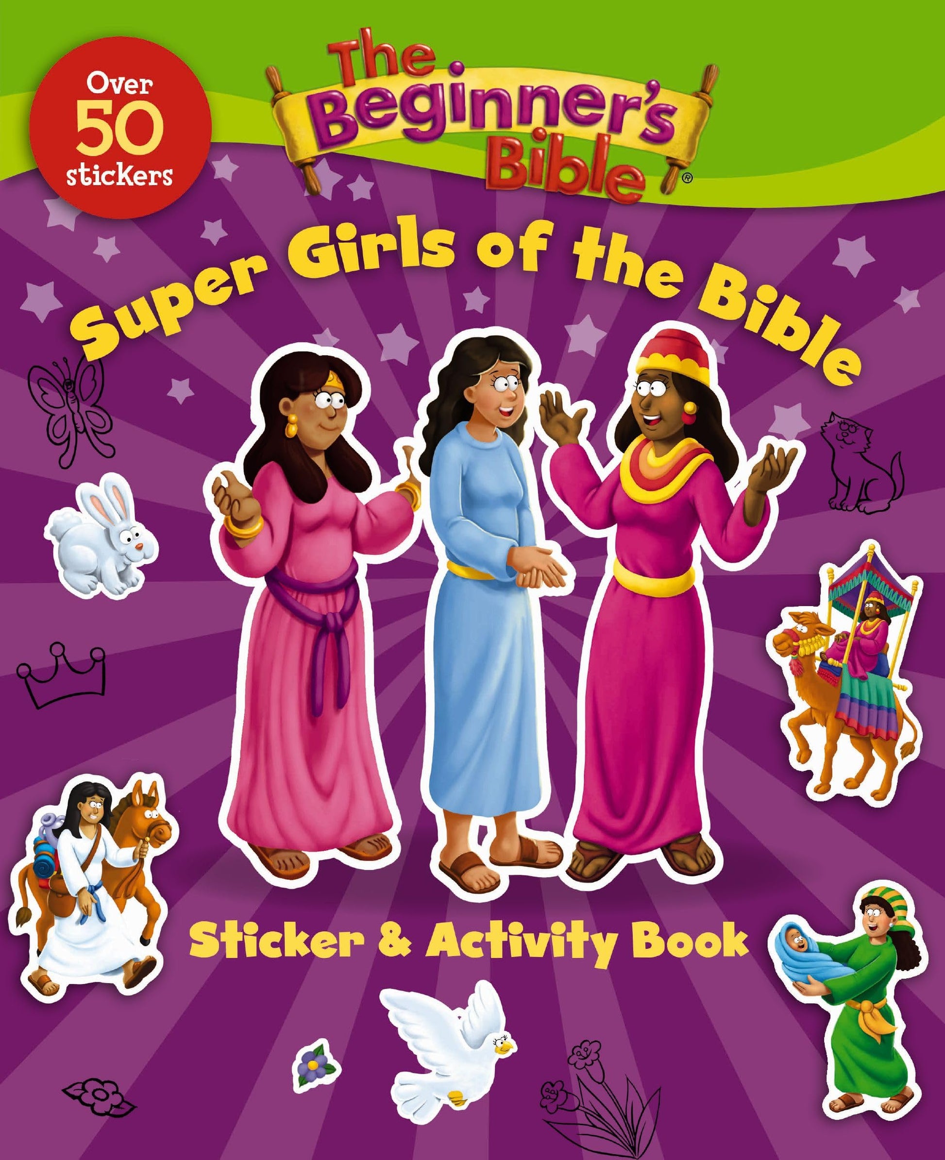 Libro: The Beginner's Bible Super Girls of the Bible Sticker and Activity Book