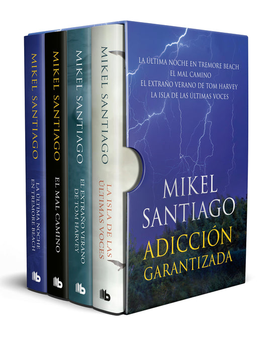 Estuche Mikel Santiago: adicción garantizada: La última noche en Tremore Beach |El mal camino | El extraño verano de Tom Harvey | La isla de las últimas voces (Ficción)