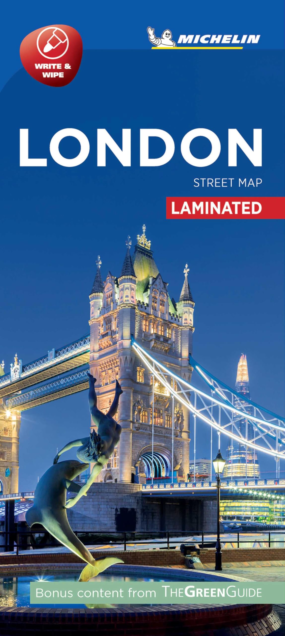 London. Street map: Laminated City Plan (Michelin City Plans)