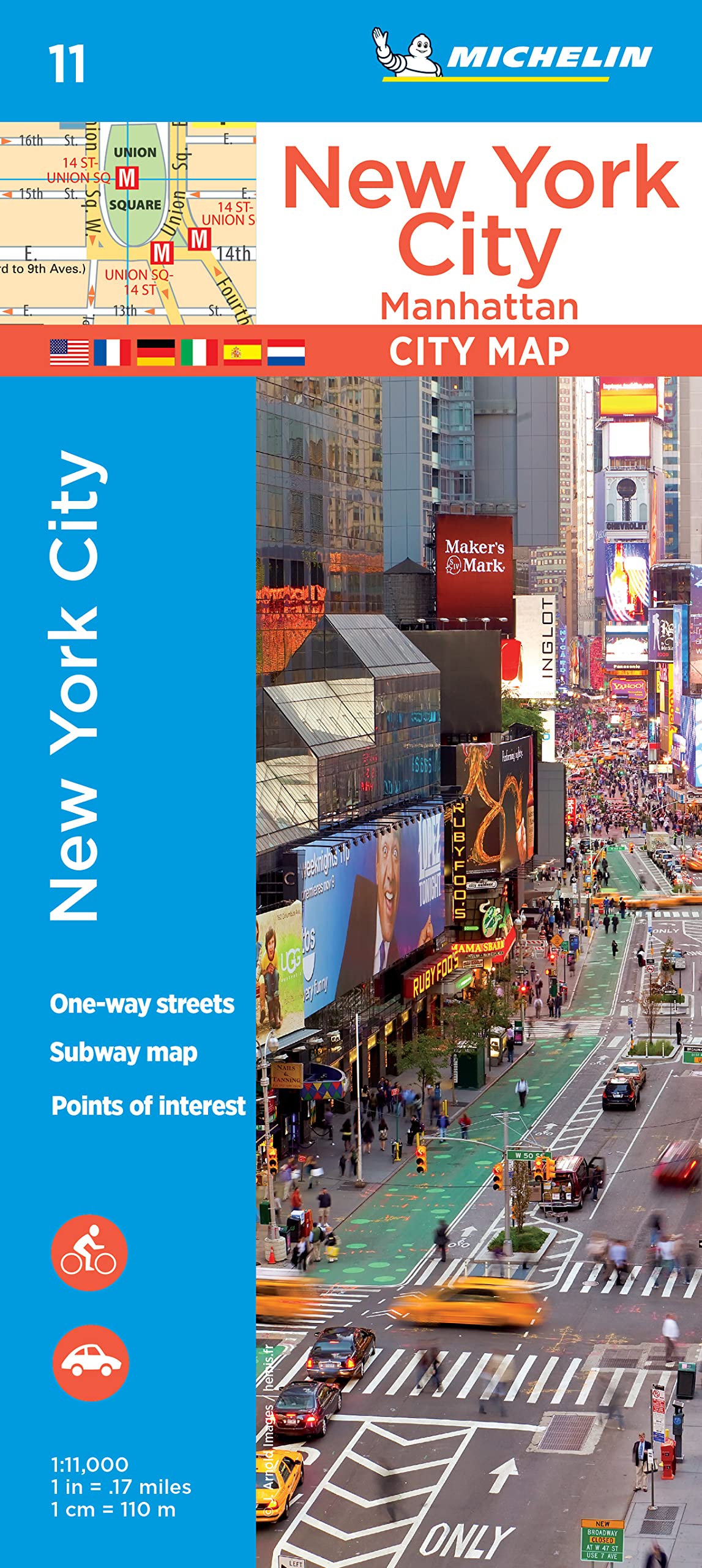 Libro: Plano New York City, Manhattan (Planos Michelin) [Idioma Inglés]