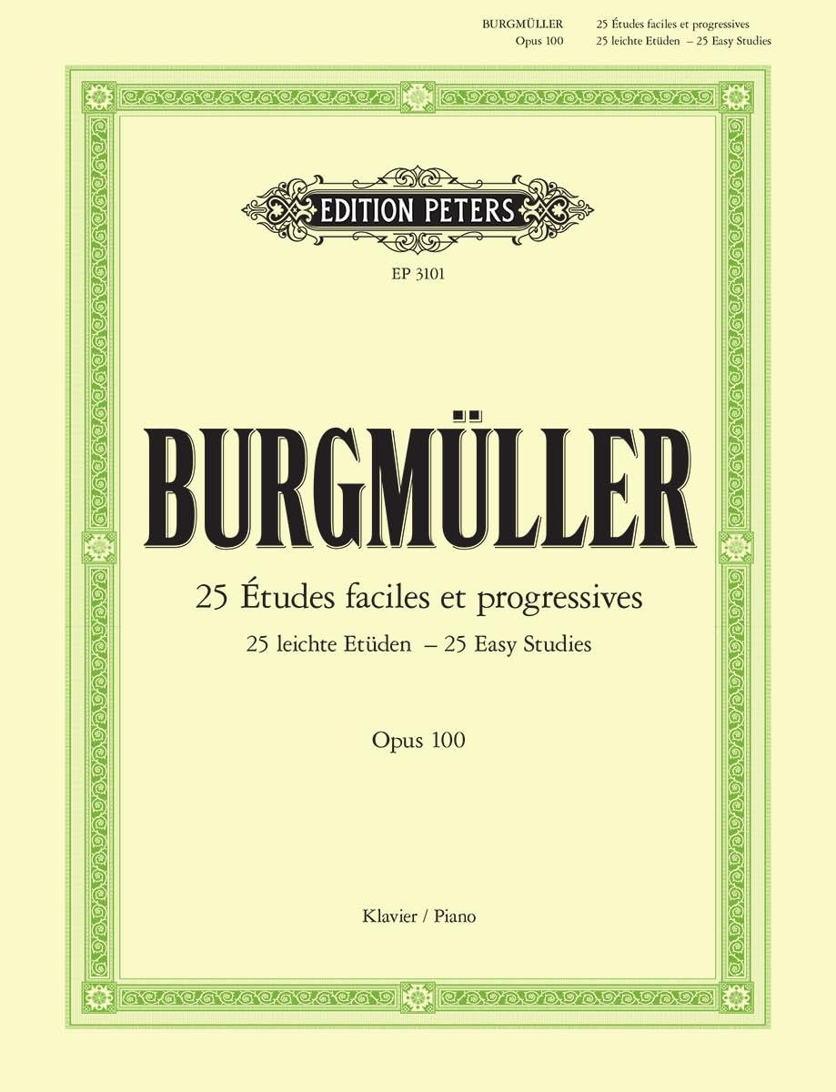 Libro: 25 leichte etuden - easy studies opus 100 piano: für Klavier op. 100 (Edition Peters)