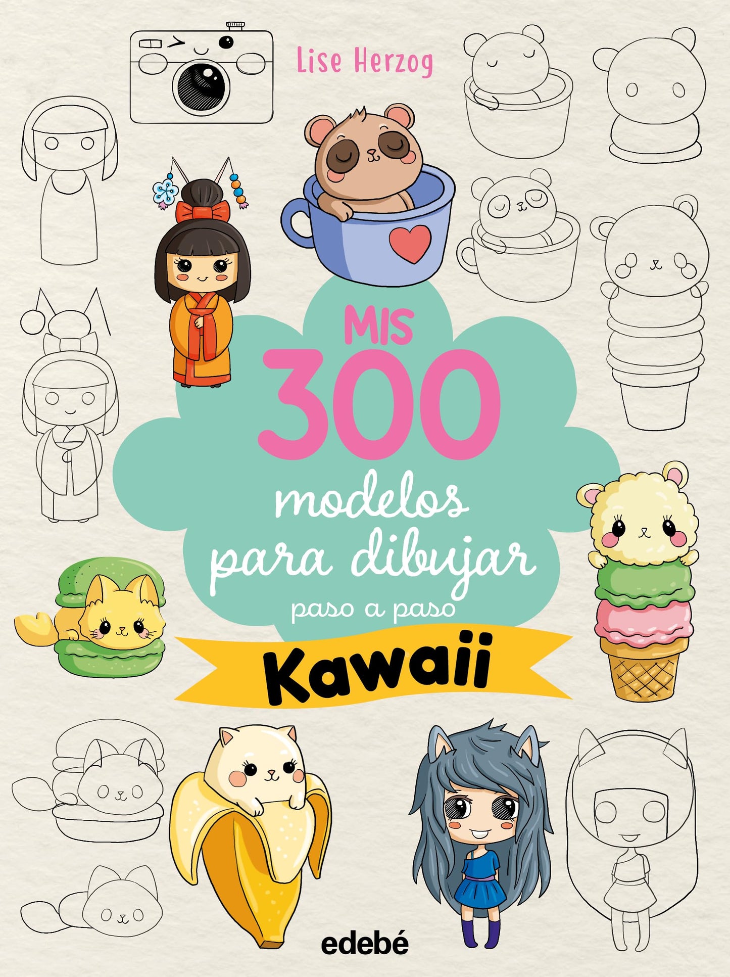 Libro: MIS 300 MODELOS PARA DIBUJAR PASO A PASO. KAWAII