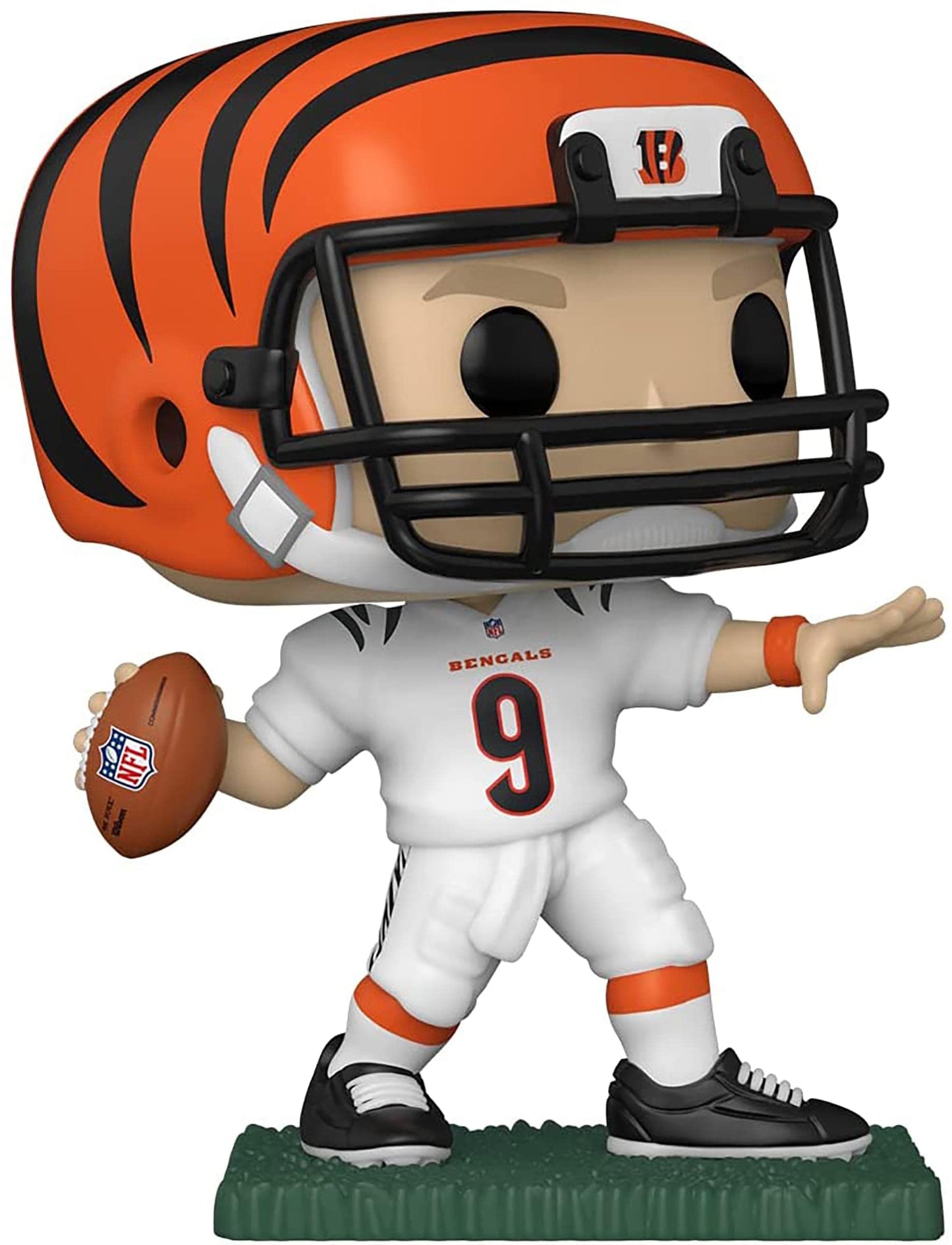 Funko Pop: POP NFL: Bengals - Joe Burrow (Away Uniform), Multicolor, 3.75 Pulgadas