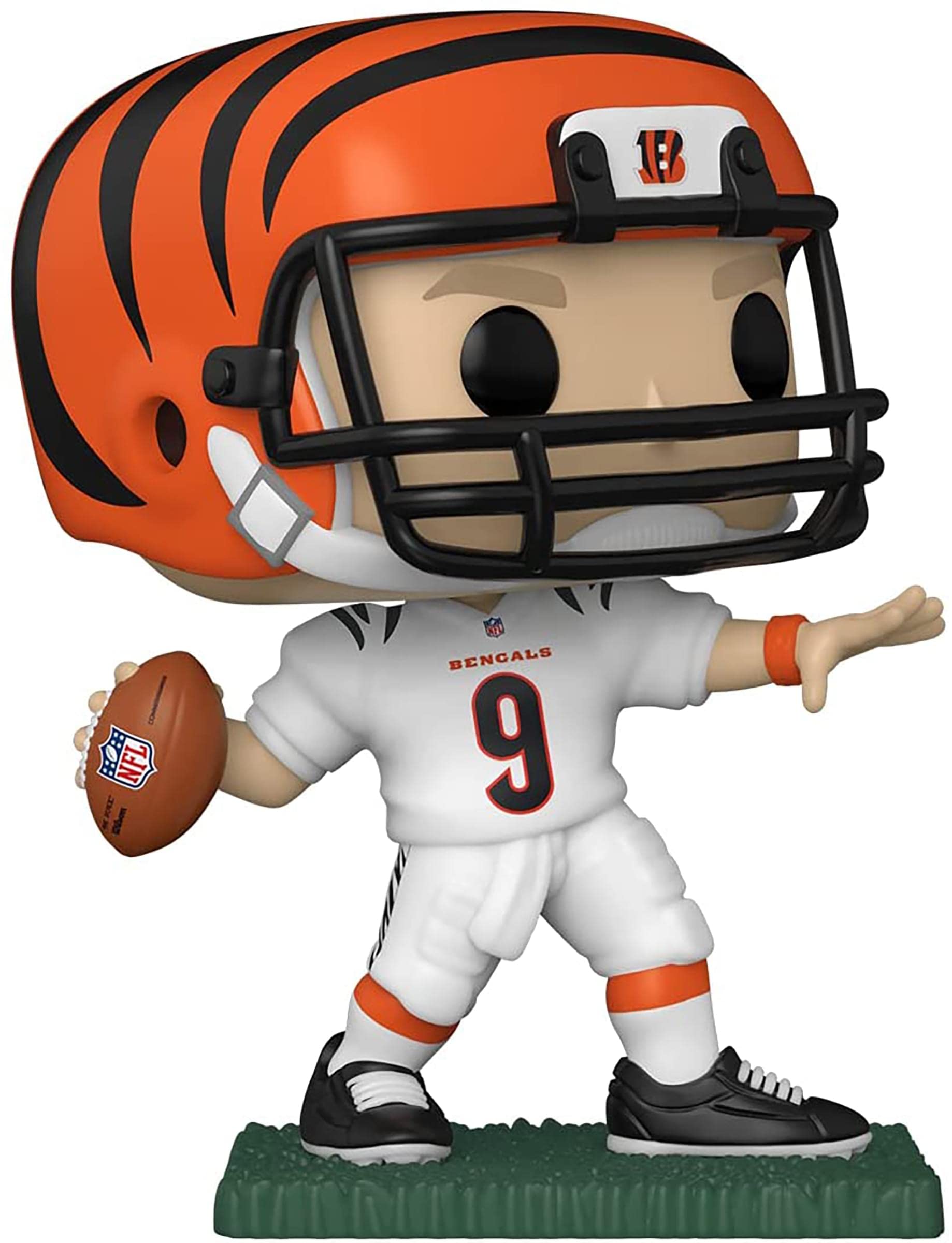 Funko Pop: POP NFL: Bengals - Joe Burrow (Away Uniform), Multicolor, 3.75 Pulgadas