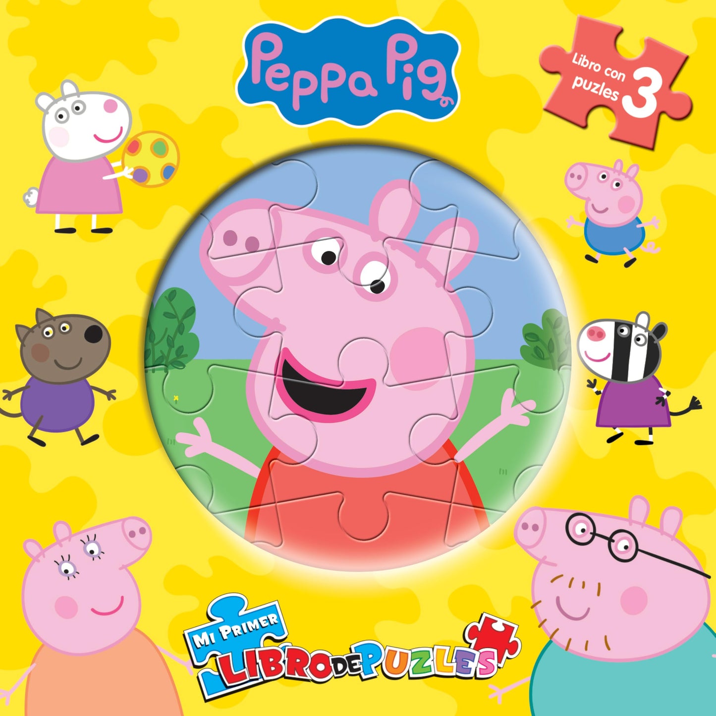 Libro: Peppa Pig Mi Primer Libro de Puzles - Rompecabezas para niños, libro de cartón de 10 páginas, 3 puzzles para disfrutar