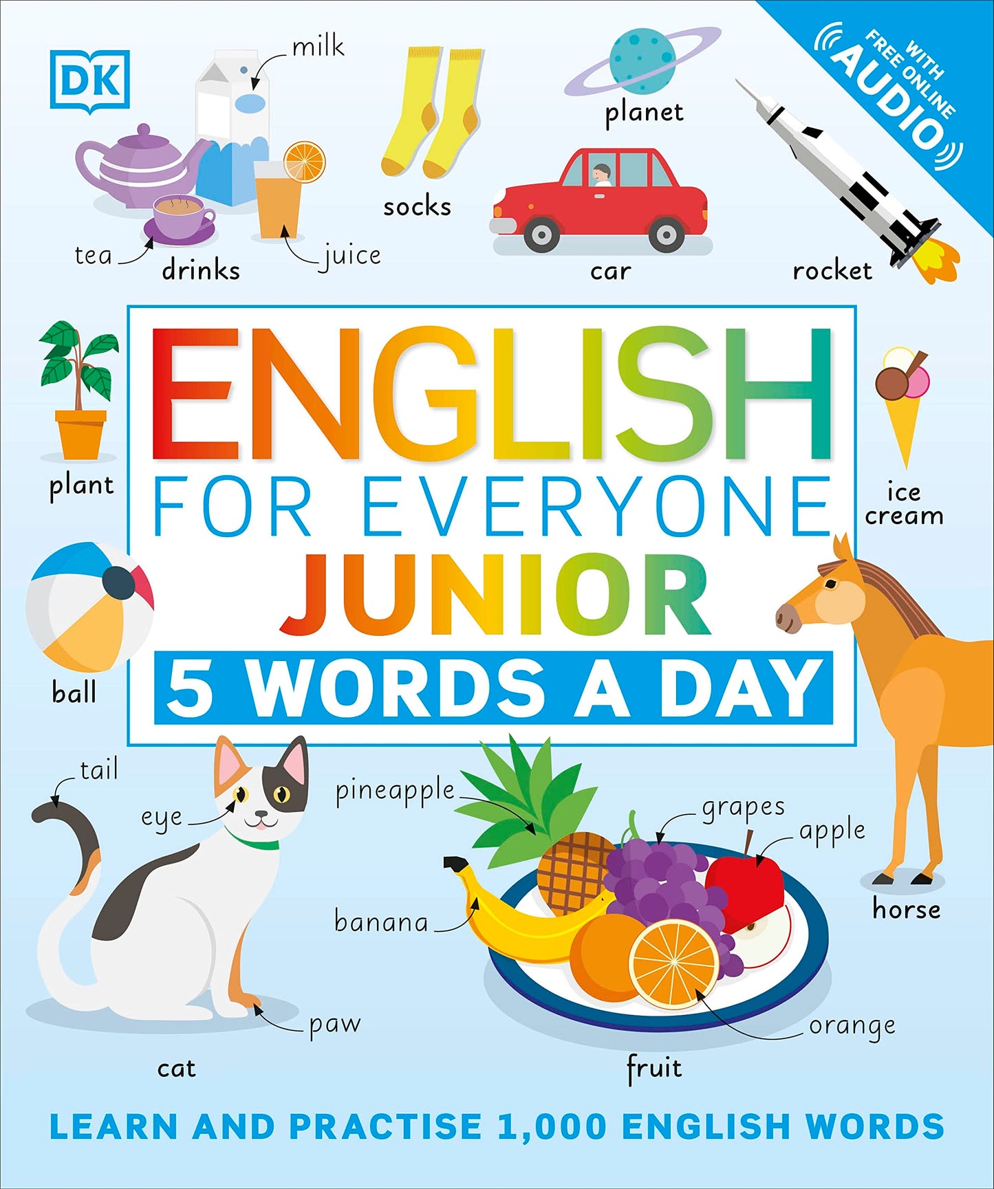 Libro: English for Everyone Junior 5 Words a Day: Learn and Practise 1,000 English Words