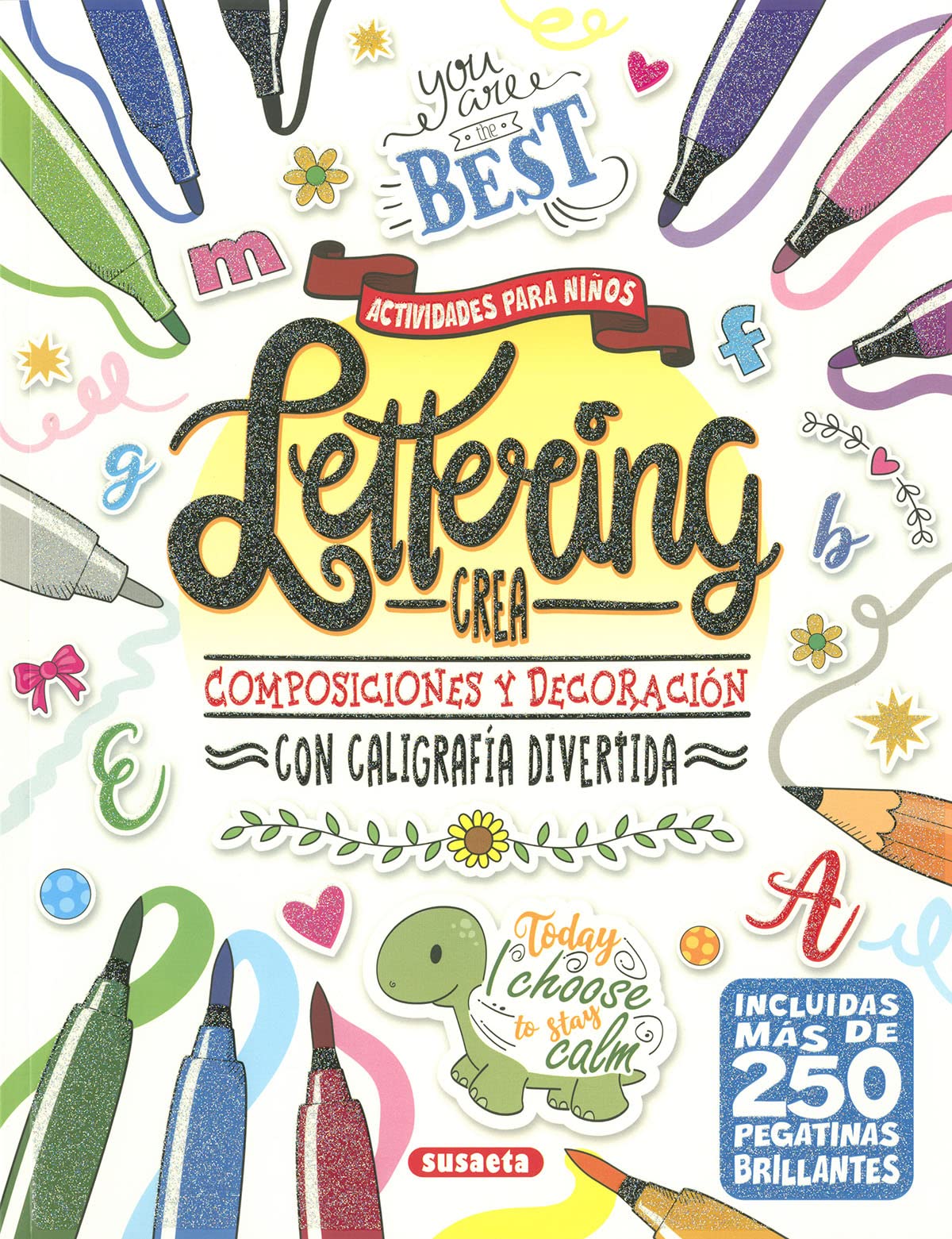 Libro: Lettering. Crea composiciones y decoración (Lettering con pegatinas)