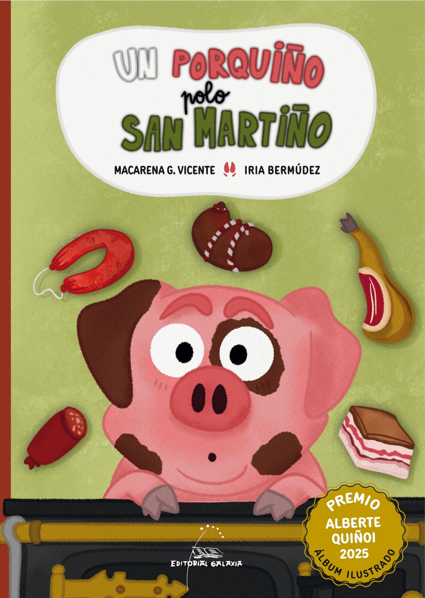 Libro: Un porquiño polo San Martiño (Premio Alberte Quiñoi 2025): 61 (Álbums)