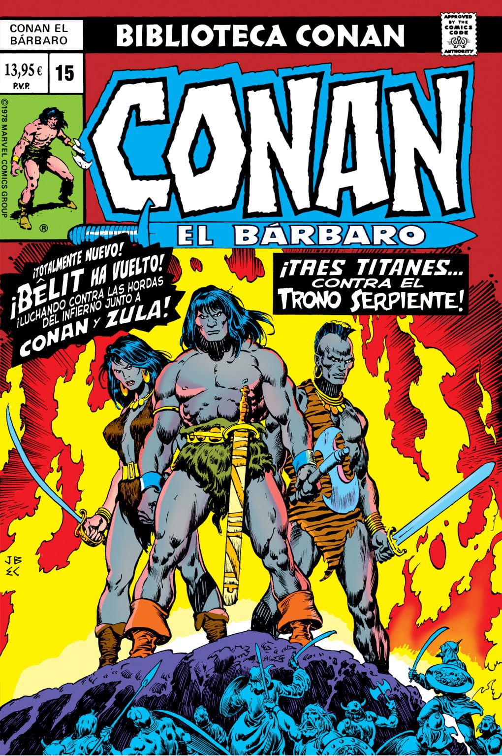 Libro: Biblioteca conan el bárbaro 15 1977: conan the bar-barian 83-88, annual 3 usa