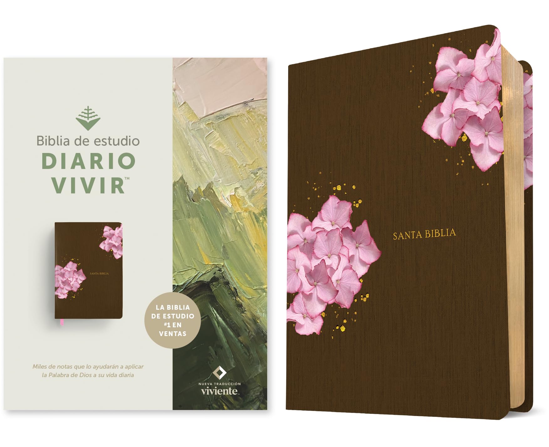 Libro: Biblia de estudio del diario vivir NTV (SentiPiel, Café/Rosa, Letra Roja) (Spanish Edition)