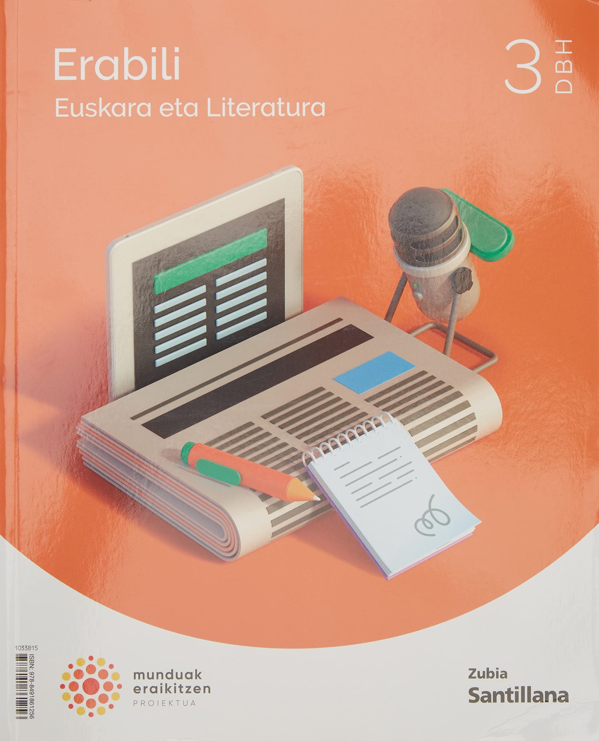 Libro: EUSKARA ETA LITERATURA ERABILI 3 DBH MUNDUAK ERAIKITZEN