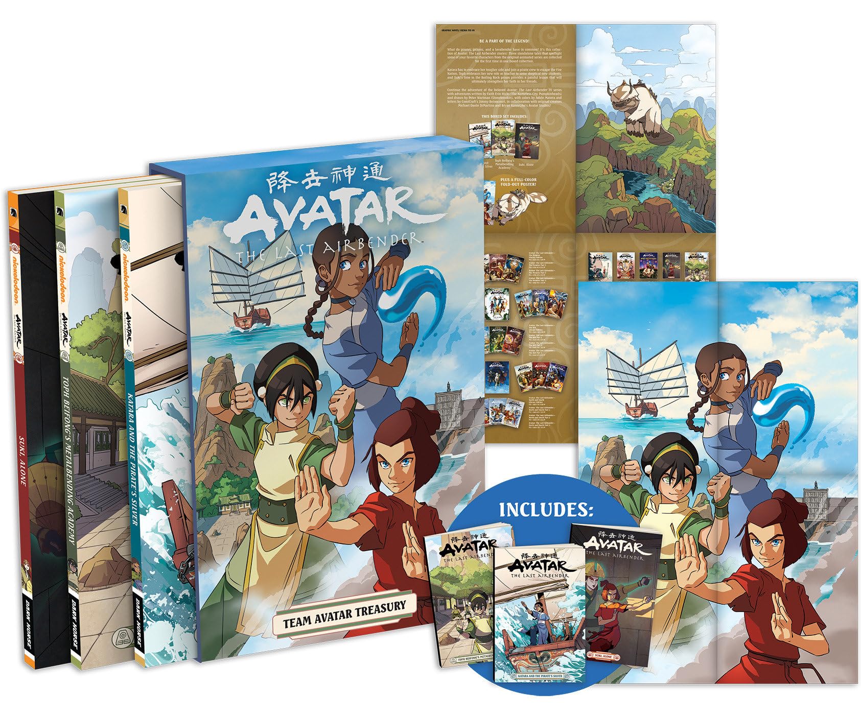 Libro: Avatar: The Last Airbender--Team Avatar Treasury Boxed Set (Graphic Novels)