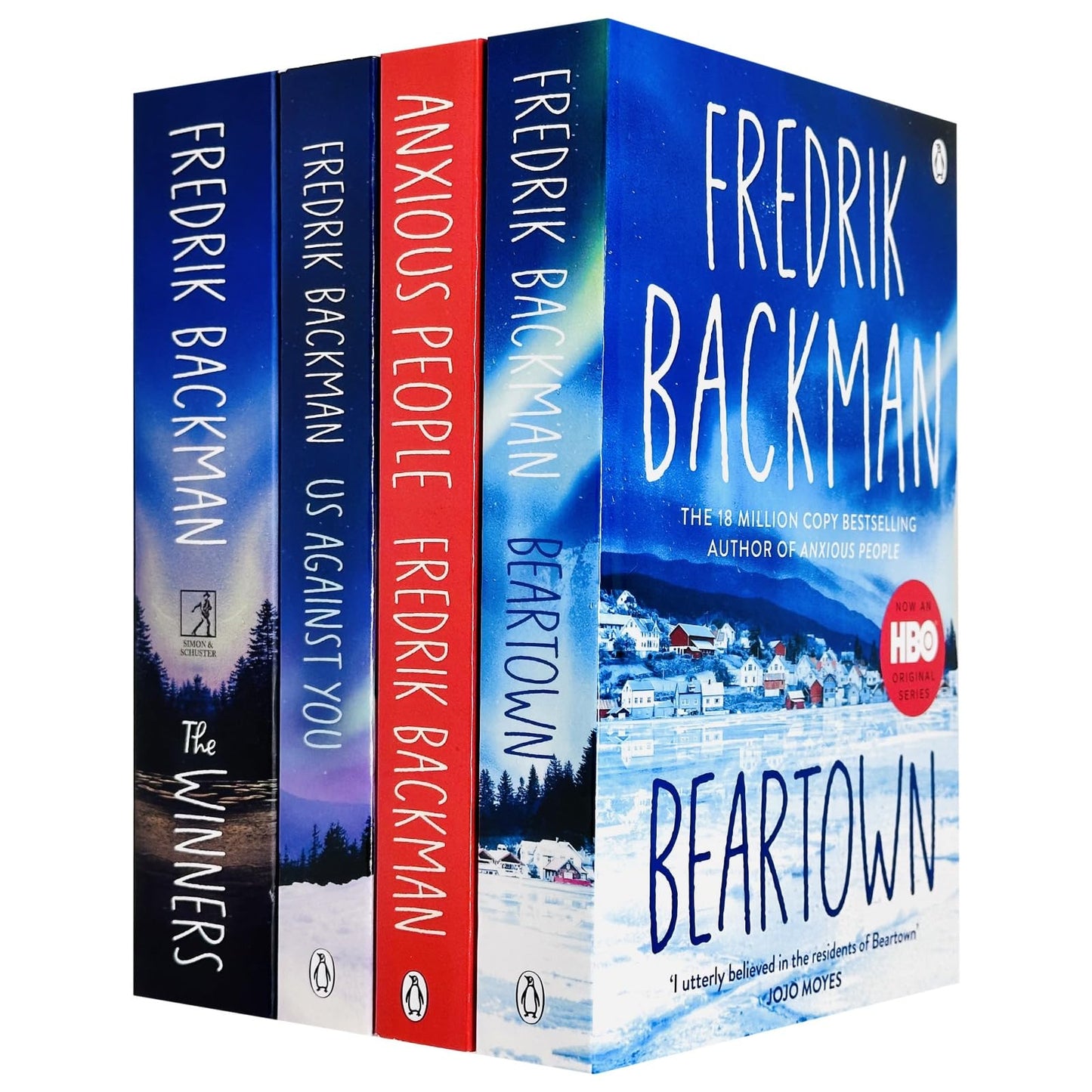 Libro: Fredrik Backman Beartown Collection 4 Books Set (The Winner, Us Against You, Beartown, Anxious People)