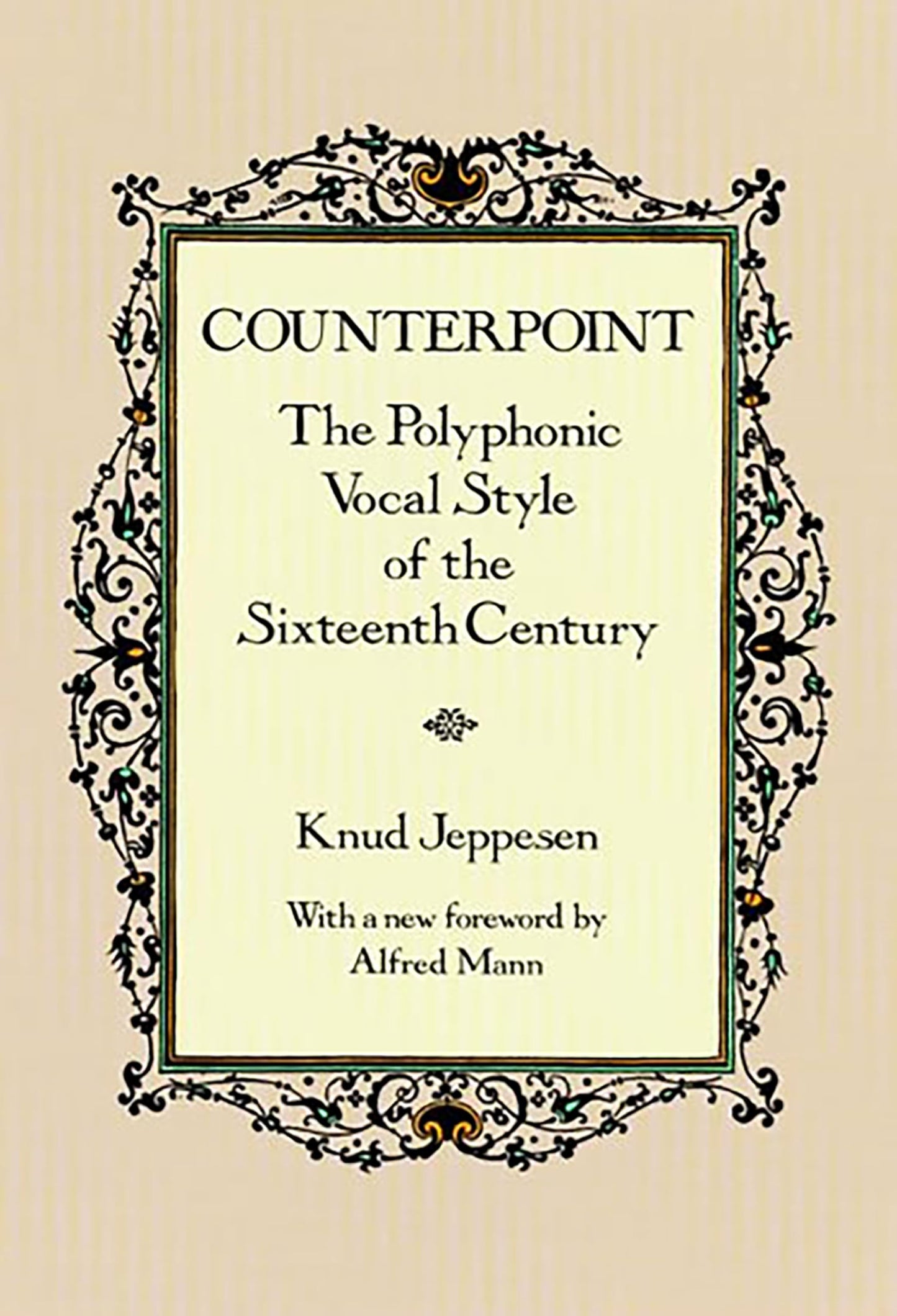 Libro: Counterpoint: The Polyphonic Vocal Style of the Sixteenth Century (Dover Books On Music: Analysis)
