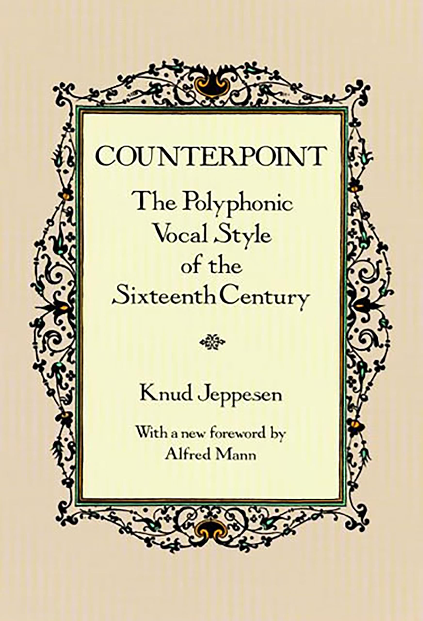 Libro: Counterpoint: The Polyphonic Vocal Style of the Sixteenth Century (Dover Books On Music: Analysis)