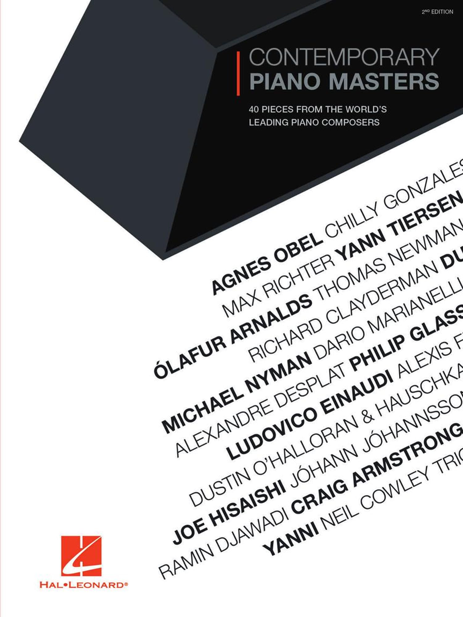 Libro: Contemporary Piano Masters 2nd Edition | 40 Modern Piano Solo Pieces by Einaudi Tiersen Richter and More | Sheet Music Book Featuring Minimalist and Neo-Classical Repertoire