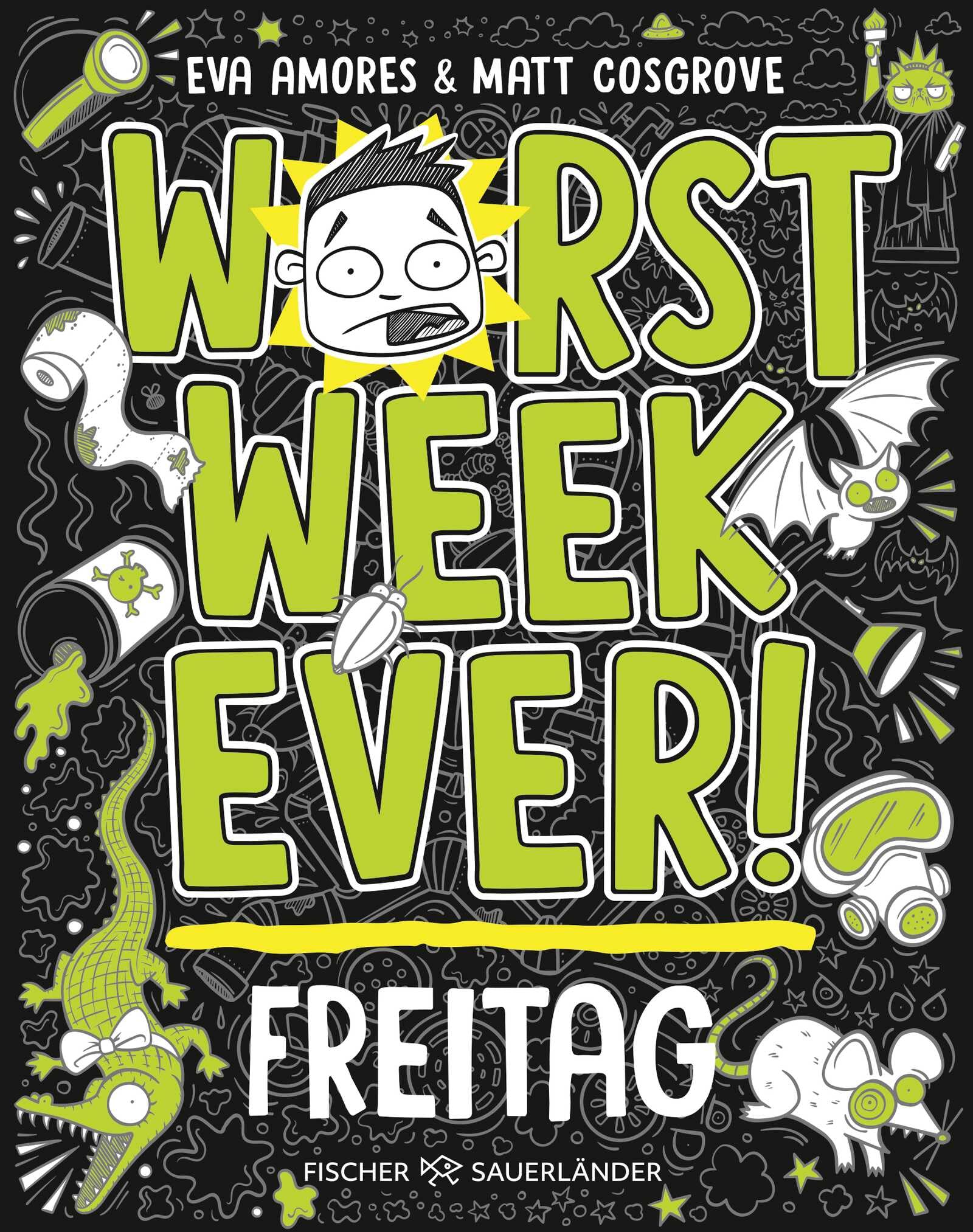 Libro: Worst Week Ever - Freitag: Band 5 | Neuer Comic Roman für Kinder ab 10 Jahre ¿ Witzige Bilder und einfache Texte begeistern Comicfans sowie Lesemuffel jeden Tag der Woche