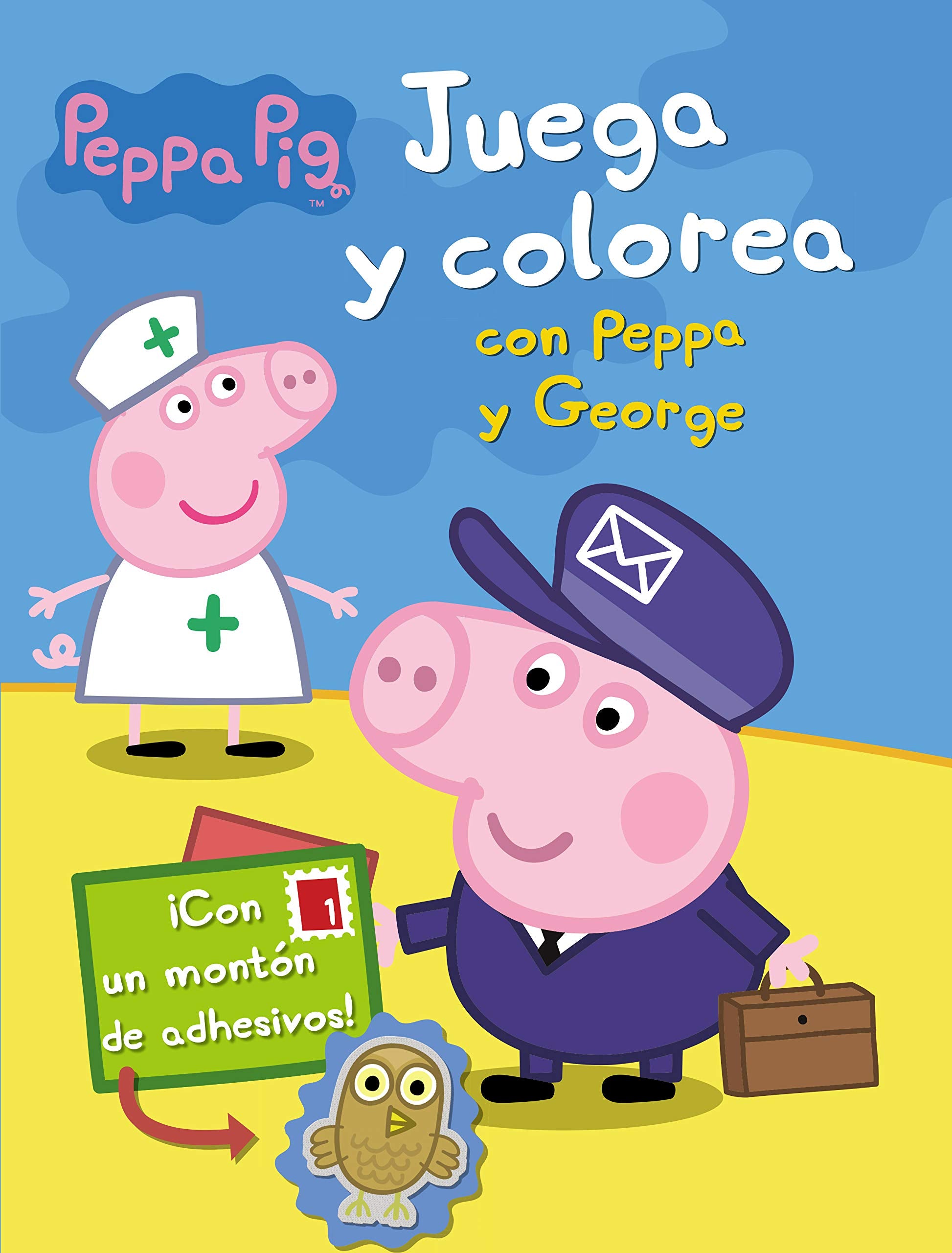 Libro: Peppa Pig. Cuaderno de actividades - Juega y colorea con Peppa y George: (Incluye adhesivos)