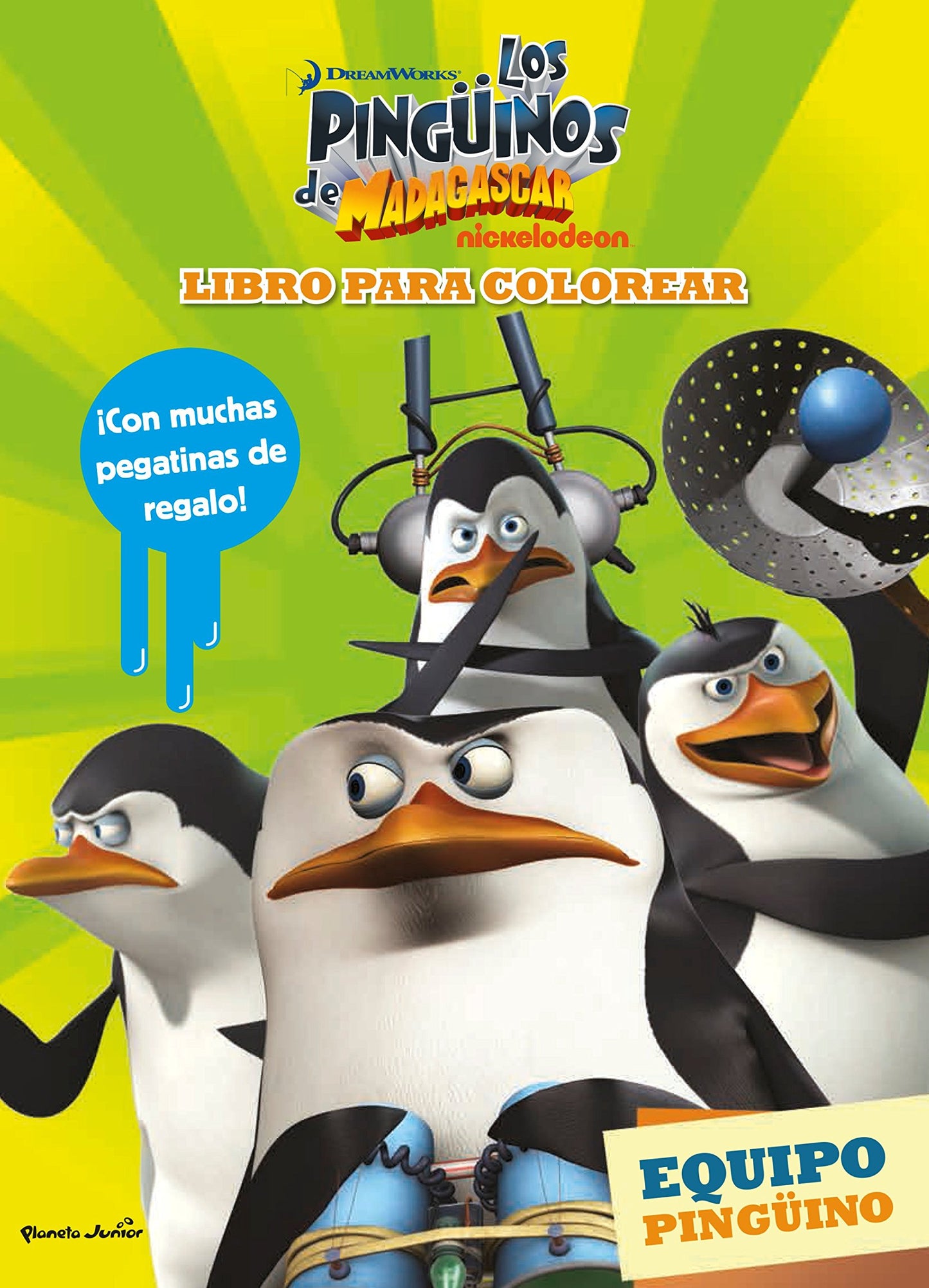Libro: Los pingüinos de Madagascar. Libro para colorear: Equipo pingüino