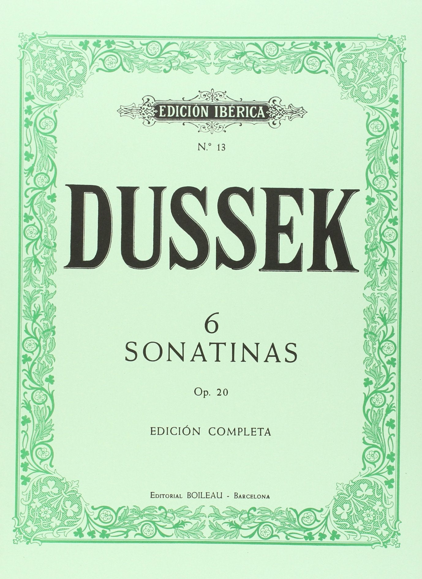 Libro: 6 Sonatinas para piano, Op.20: Edición completa