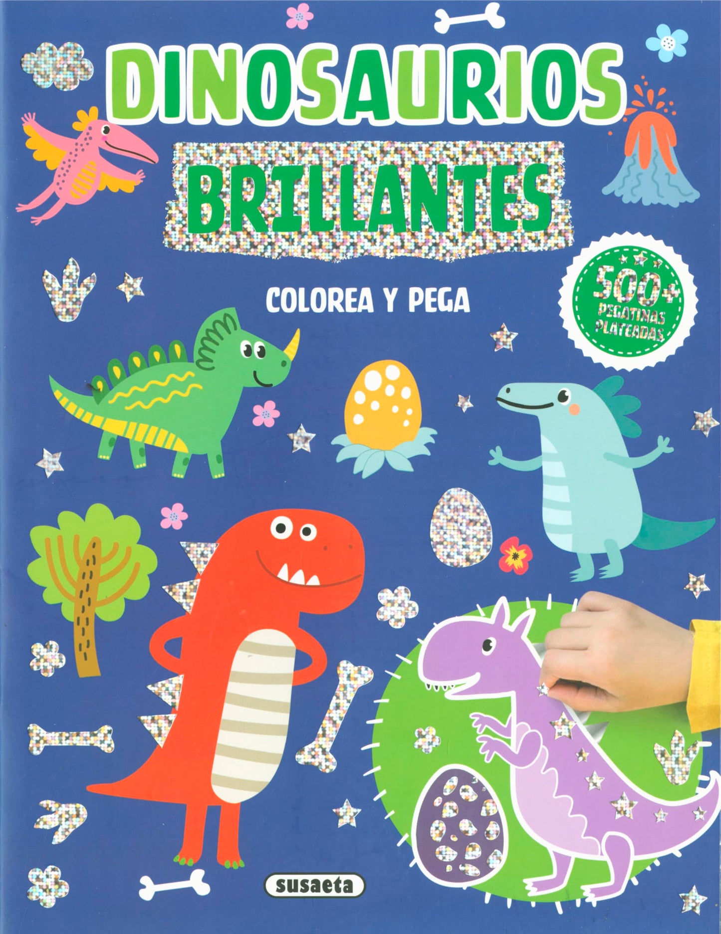 Libro: Susaeta - Dinosaurios brillantes (Pegatinas plateadas)