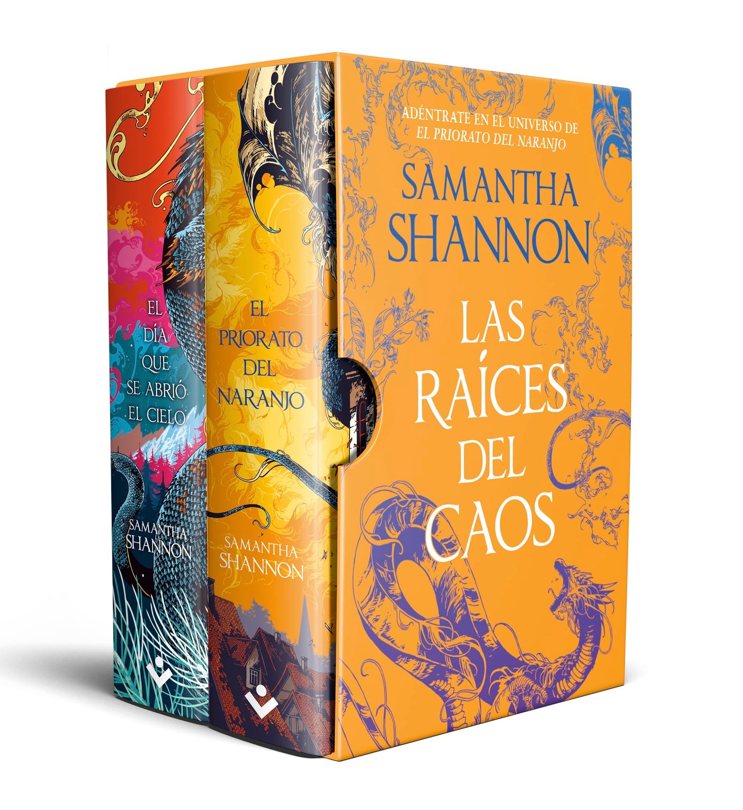 Libro: Las raíces del caos (estuche con: El día que se abrió el cielo | El priorato del naranjo) (Best Seller | Ficción)