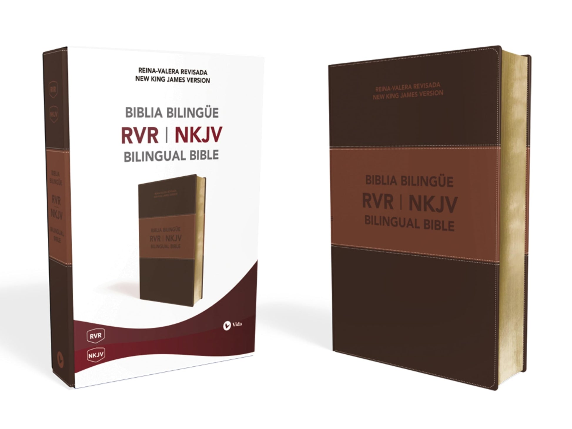 Libro: NKJV/RVR, Bilingual Bible, Leathersoft, Brown / NKJV/RVR Biblia Bilingüe, Leathersoft, Café (Spanish Edition)