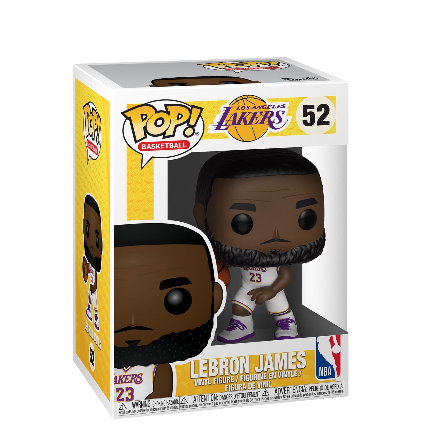Funko Pop! NBA: Lakers - Lebron James (Uniforme Blanco) 3.75 Pulgadas