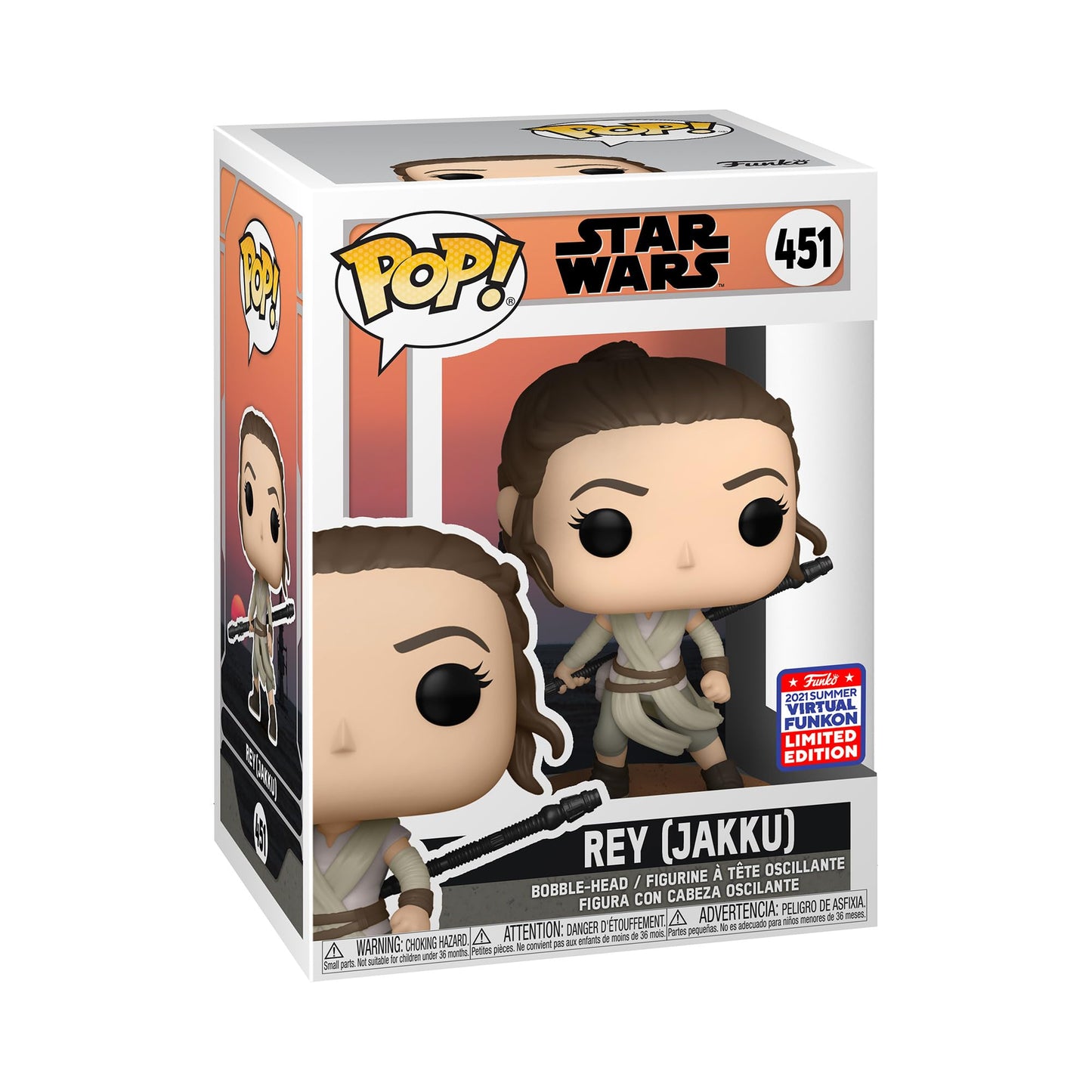 Funko Pop! Star Wars: Across The Galaxy - Rey, Amazon Funkon Exclusivo