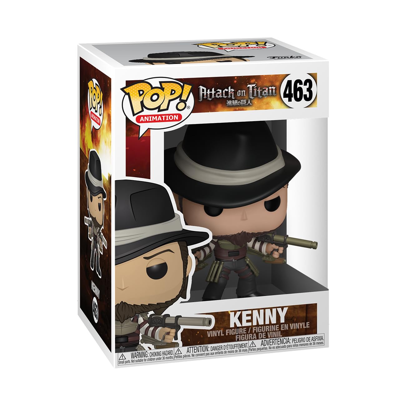 Funko Pop! Animación: Ataque a los Titanes - Kenny Toy, Multicolor